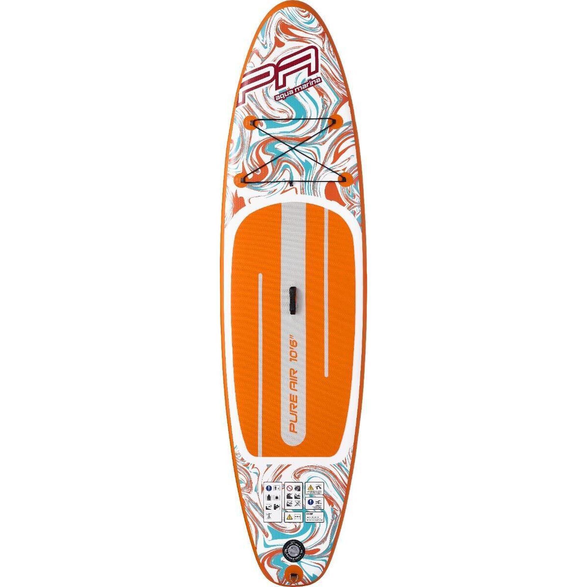 Planche De Paddle Gonflable FunWater - SUP Complet Avec Pagaie, Pompe, Sac à Dos Et Sac étanche, Capacité 350 Kg