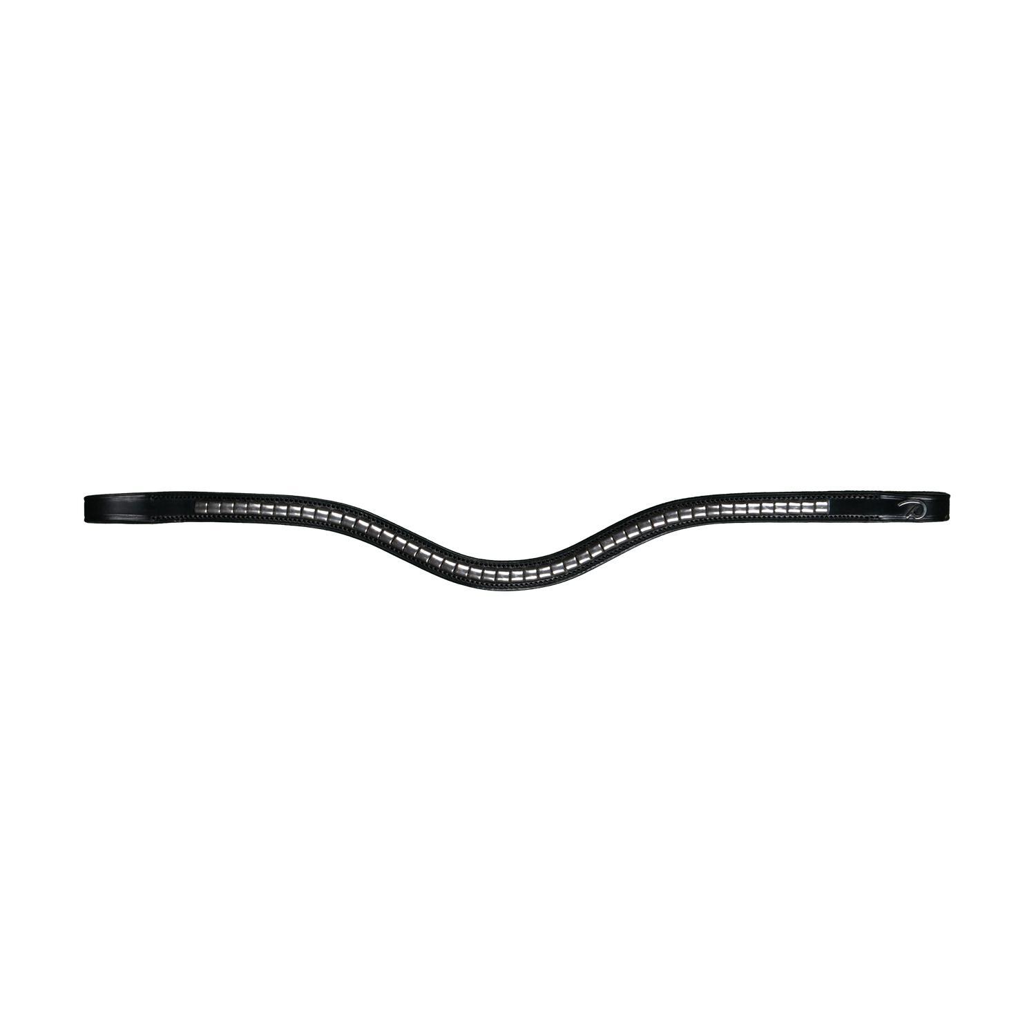 KENTUCKY HORSEWEAR Clincher frontriem V-vorm zilver Zwart Cob