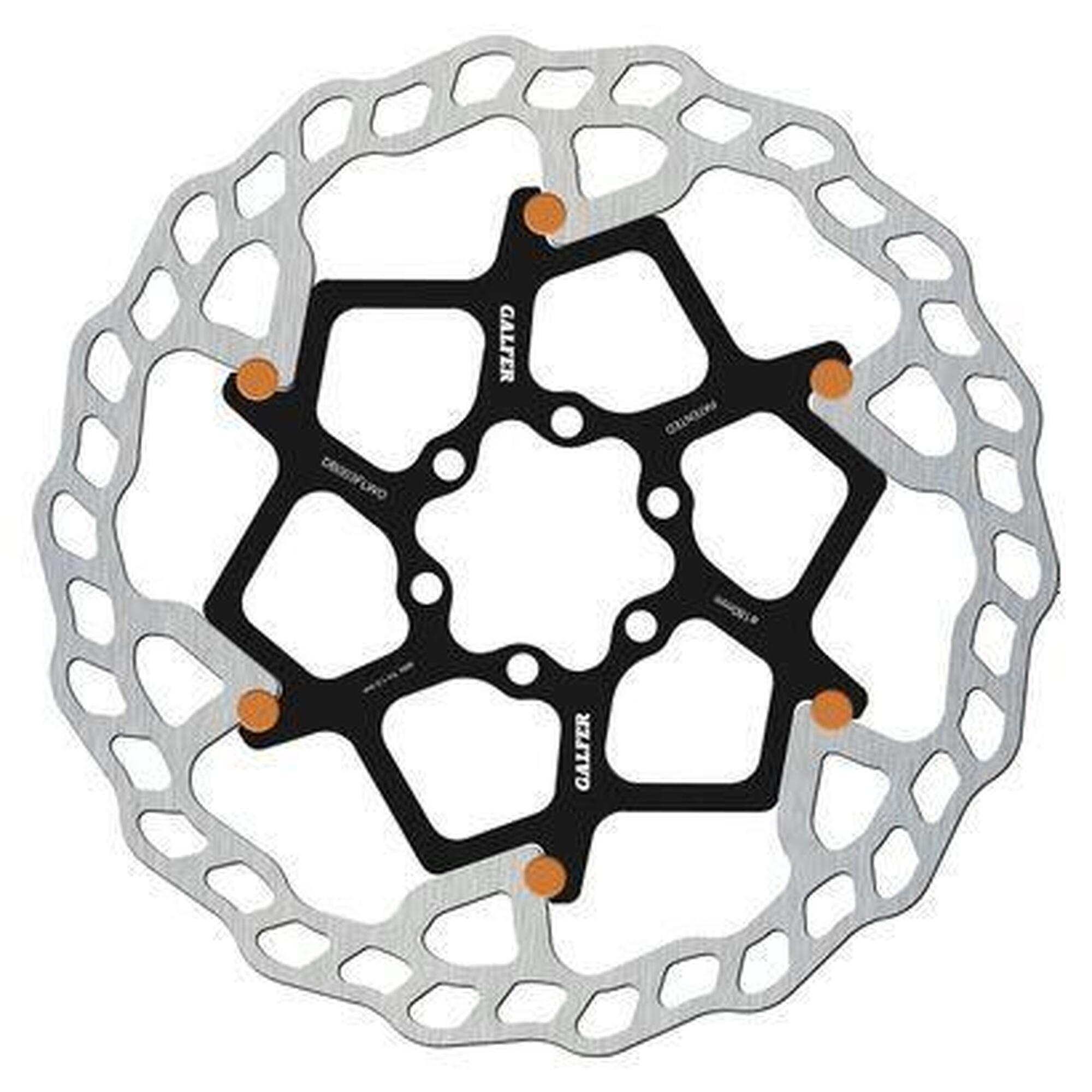 Disque de Frein Flottant Galfer Floating Disc Wave 6 Trous (Pins Orange)
