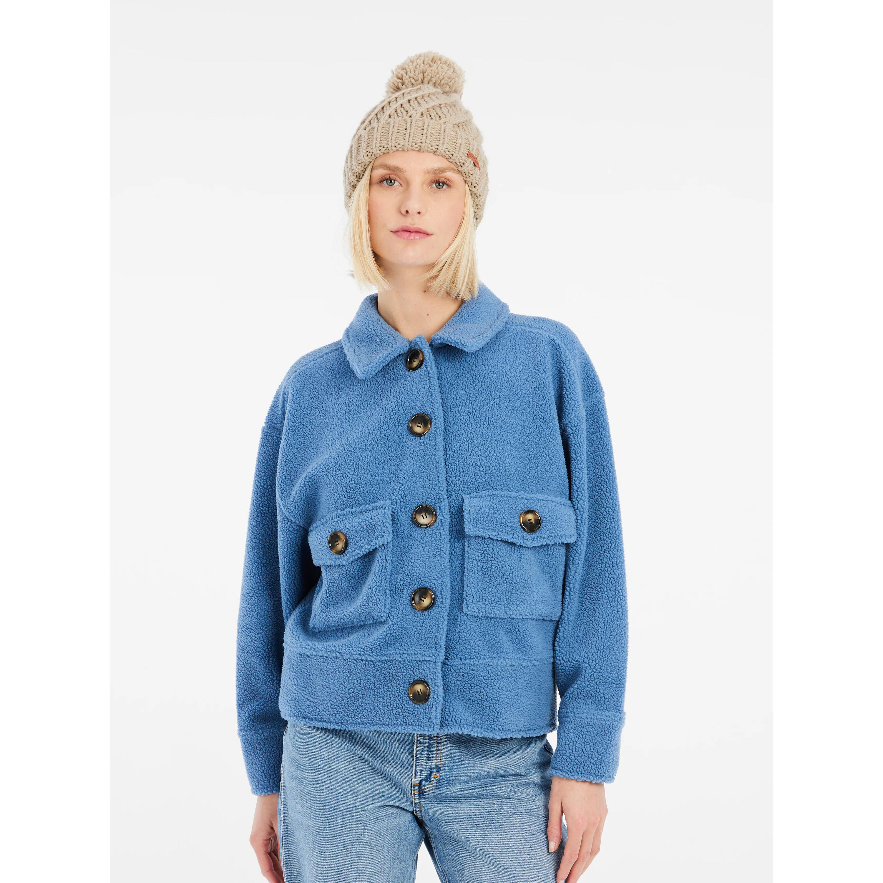 Veste surchemise polaire femme Protest Bond 2/7