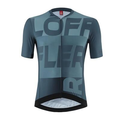 Fietsshirt korte mouwen jersey fz signature mid dark petrol heren - blauw