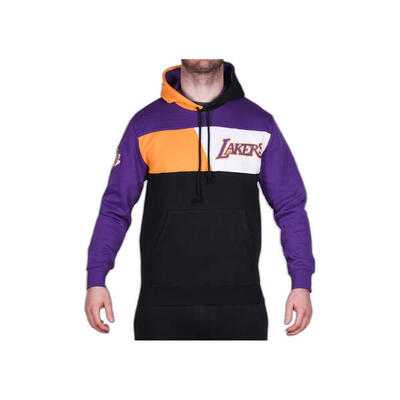 Sweatshirt fleece met capuchon los angeles lakers nba color blocked
