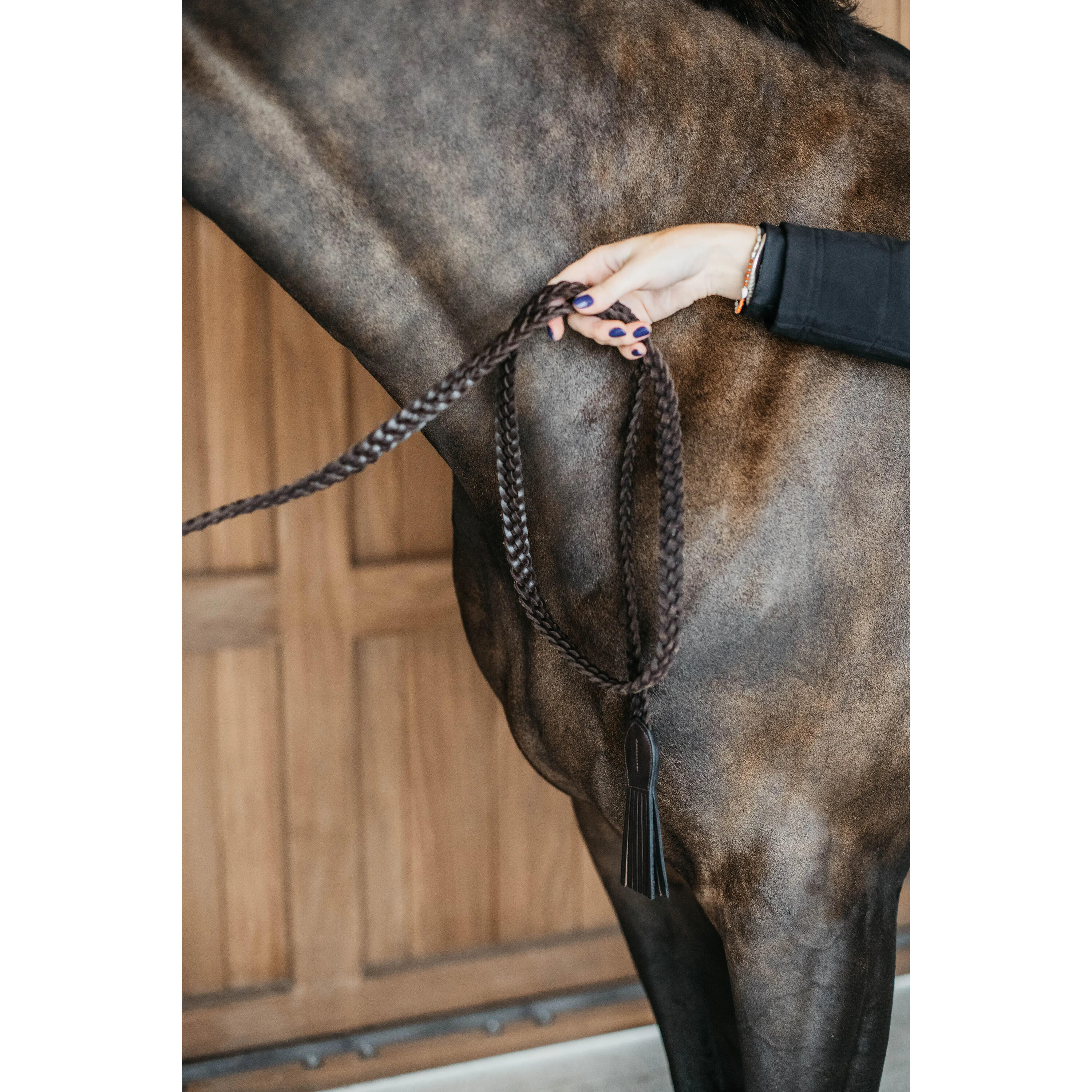 Longe équitation tressée Dy'on 2/4