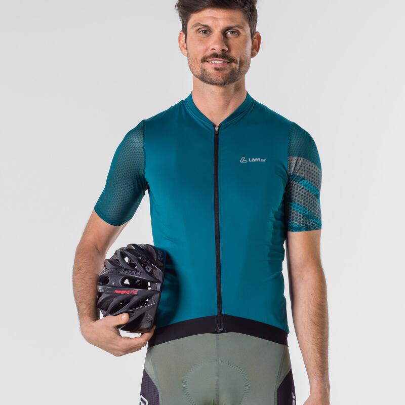 Maillot de cyclisme manches courtes FZ Pow Air Dark Petrol Homme – Bleu 3/5