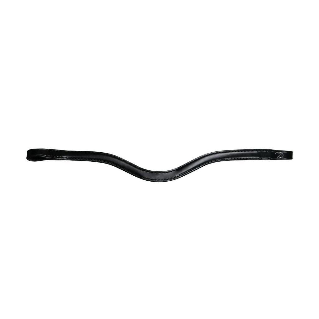 V-shaped leather browband for horse Dy'on