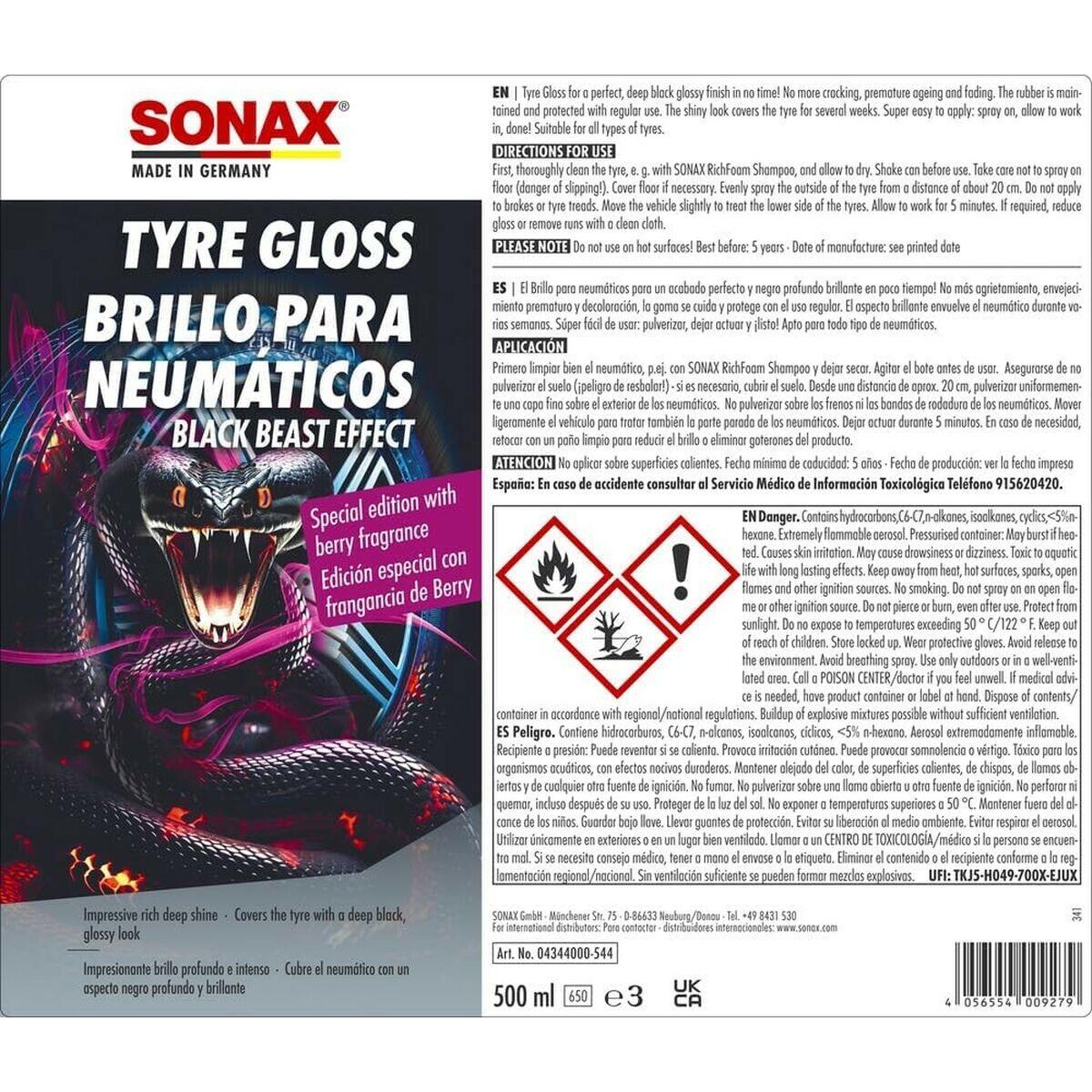 Produit lustrant pour pneumatiques Sonax 2/5