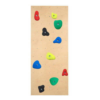 Kletterwand für Sprossenwand inkl. Klettergriff-Set Kinder Fitnesstraining