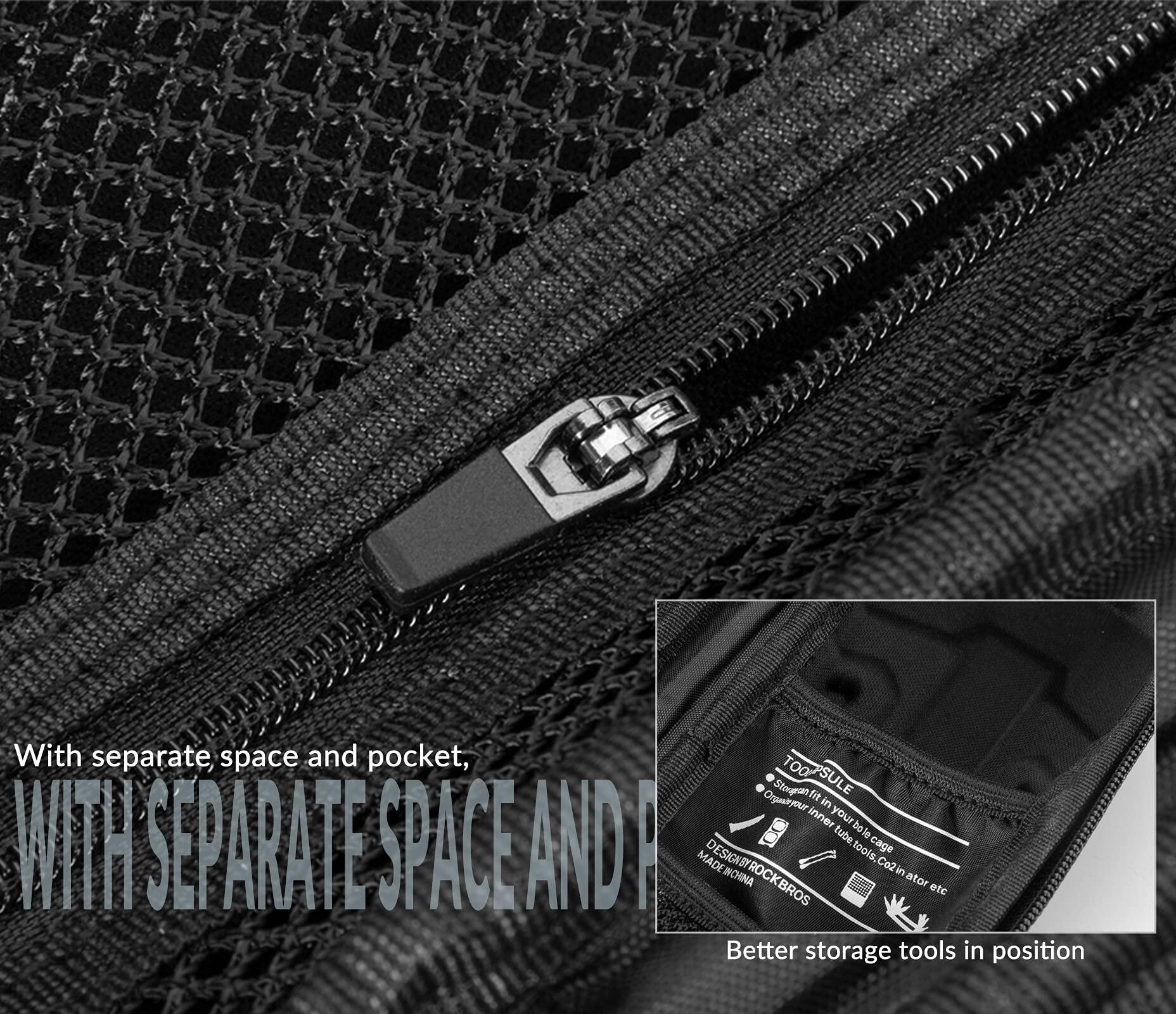 ROCKBROS Sacoche Outil Vélo Sac Cadre VTT Multifonctionnel (Non Outil) 5/7
