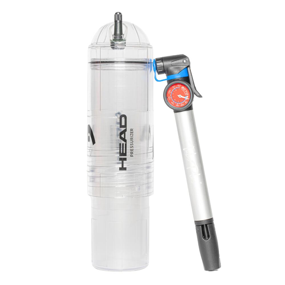 HEAD Tlakovač tenisových a padelových míčků | HEAD X4 PUMP + Vzduchová pumpa 27 cm