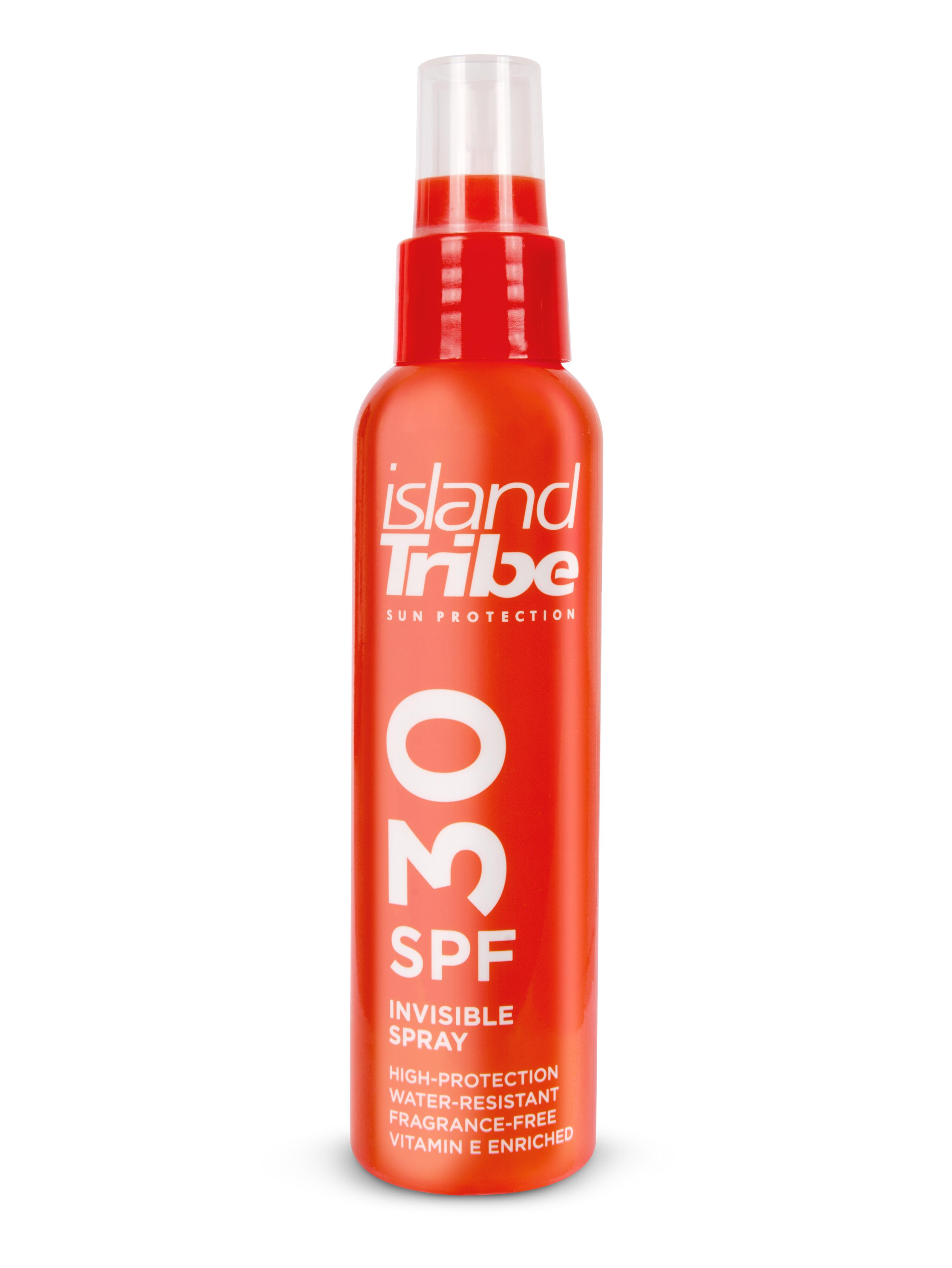 ISLAND TRIBE Protetor solar transparente em spray FPS 30 - 125ml