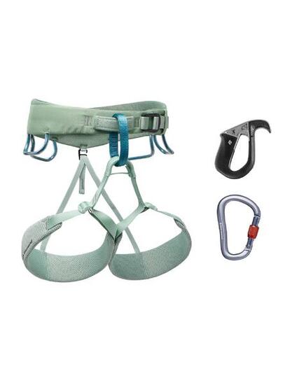 Zestaw Black Diamond Momentum Harness Pilot Package Women's