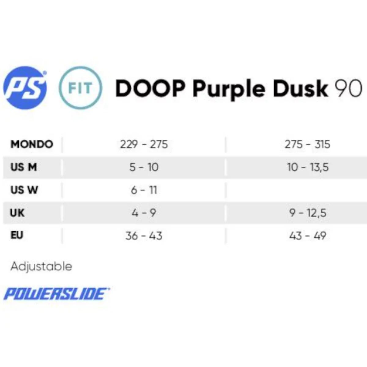 Rolki Powerslide Doop Purple Dusk 90  Urban Rekreacja Damskie 2/7