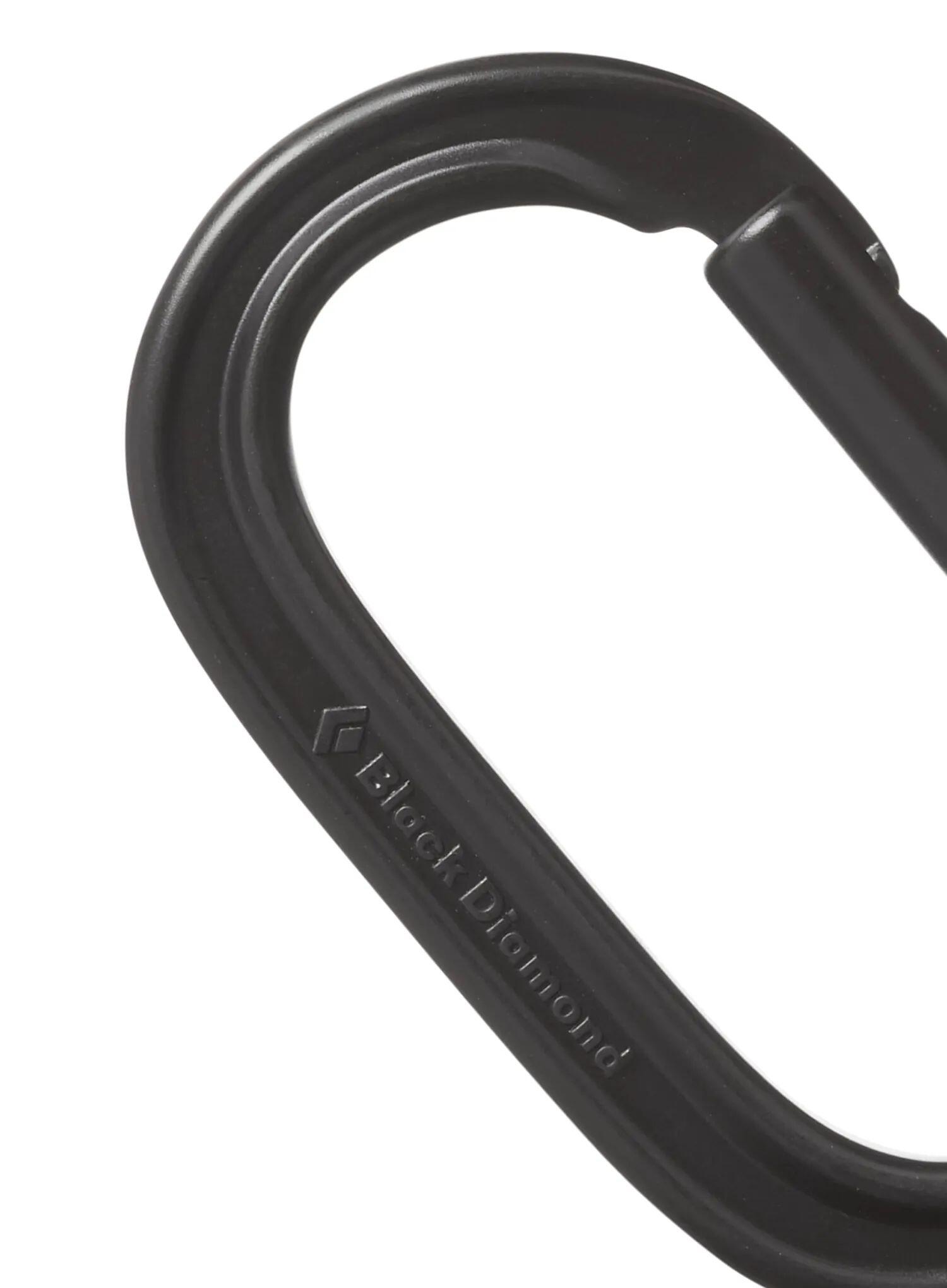 Moschettone Black Diamond Oval Keylock - nero 2/2