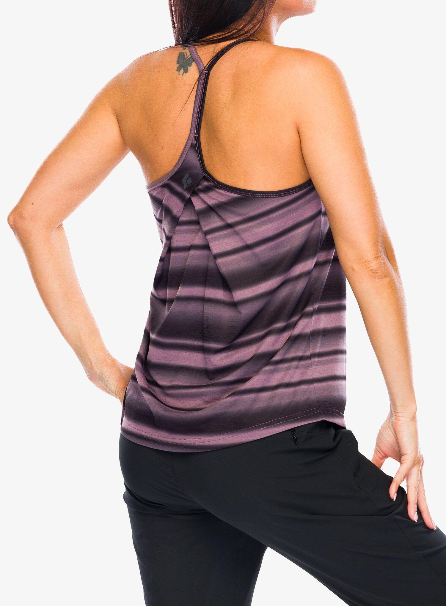 Canotta da trekking donna Black Diamond Integrale mulberry stripe 4/5
