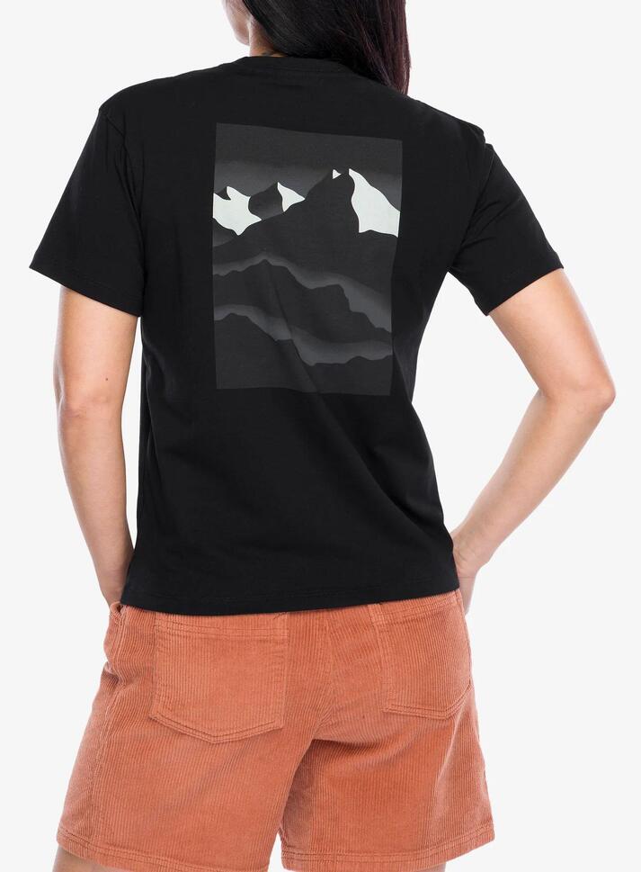 Koszulka bawełniana damska Black Diamond Mountainscape SS Tee
