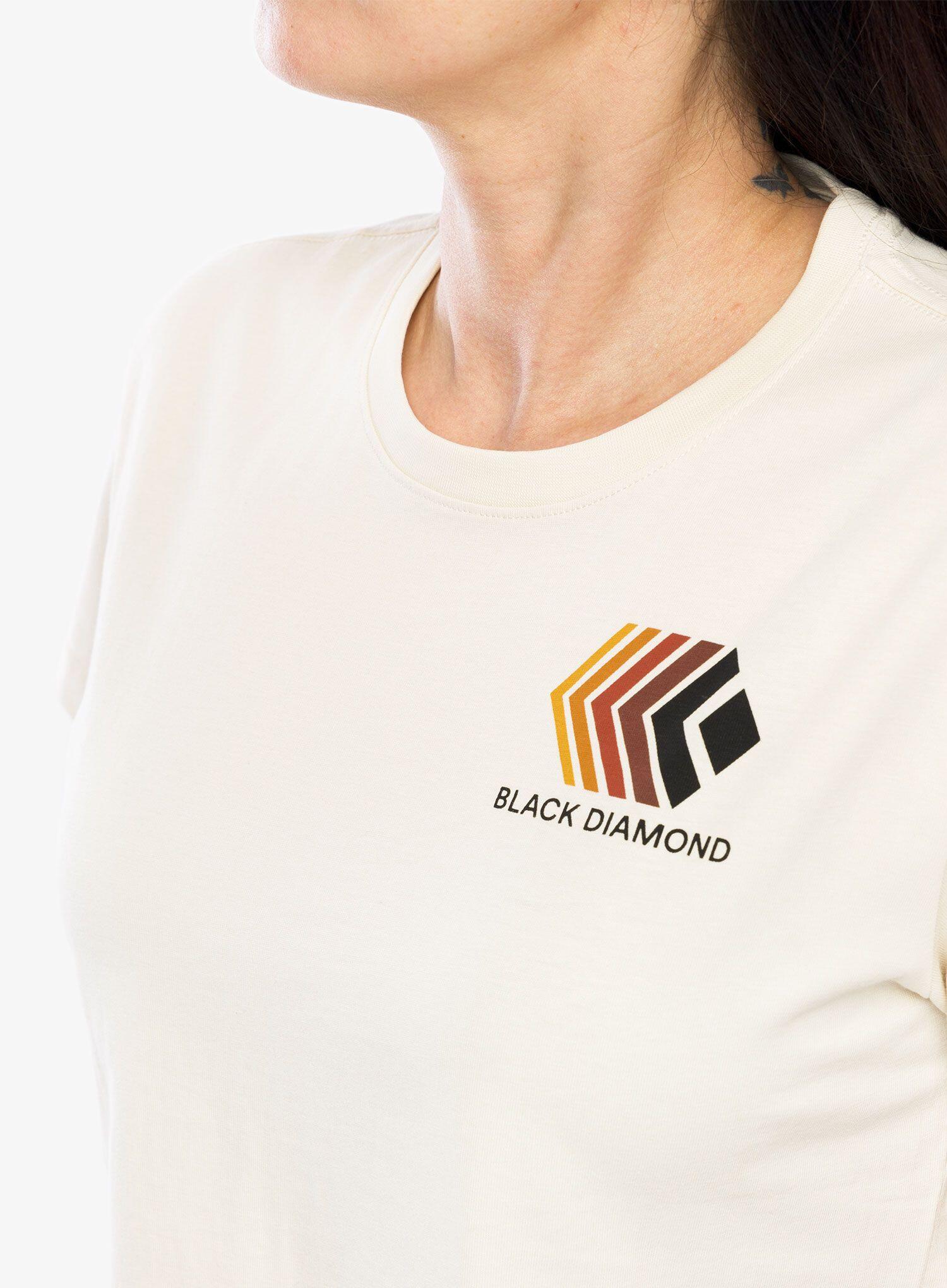 Koszulka z nadrukiem damska Black Diamond Faded Crop SS Tee 6/6
