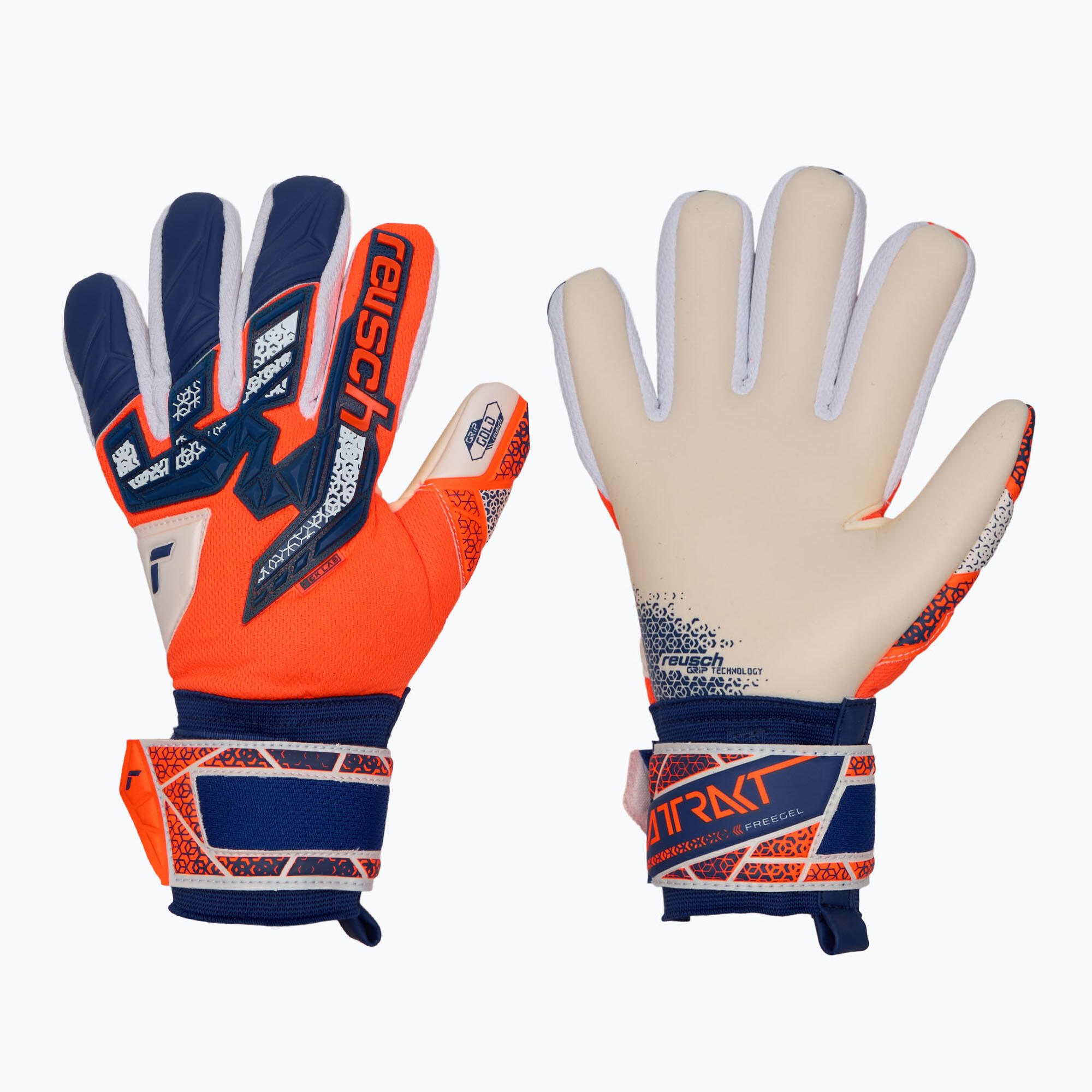 Reusch - Reusch Torwarthandschuhe Attrakt Freegel Gold Nc - Gants De Gardien - Bleu|orange -  8 À 10 Ans - Decathlon