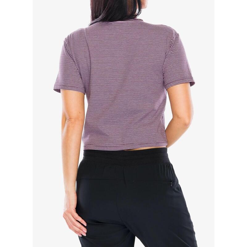 Koszulka bawełniana damska Black Diamond BD Stripe SS Tee