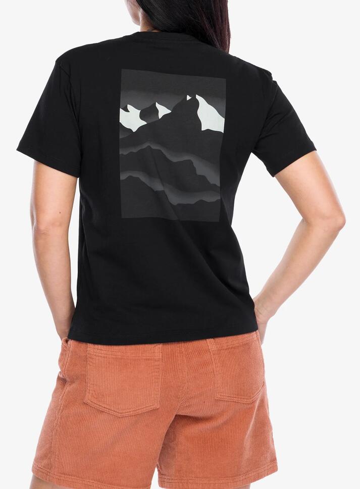 Koszulka bawełniana damska Black Diamond Mountainscape SS Tee