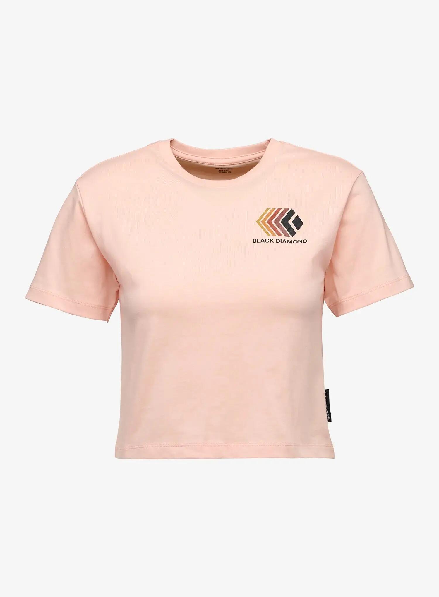 Koszulka z nadrukiem damska Black Diamond Faded Crop SS Tee 1/2