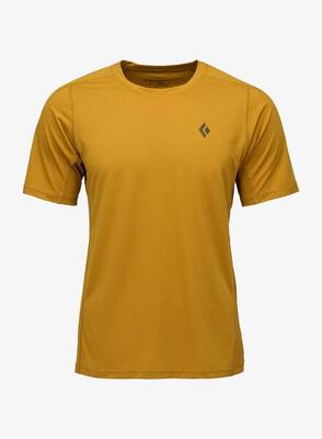 Heren t-shirt diamond distance ss tech tee amber
