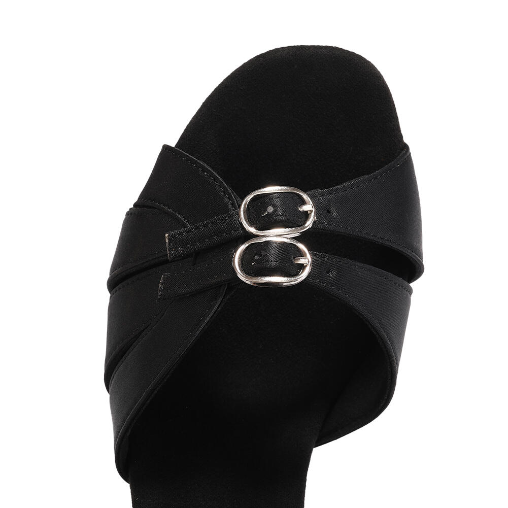 Sapatos de dança latino Burtan "malaga" salsa kizomba - preto 7 cm 3/7