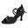 Burtan "malaga" pantofi de dans salsa kizomba latino - negri 7 cm