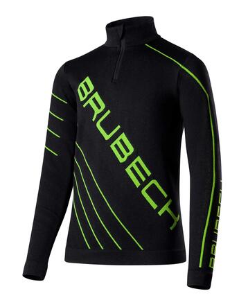 Bluza piłkarska dziecięca z krótkim ekspresem Brubeck DRY JUNIOR