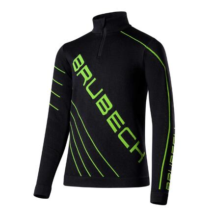 Bluza piłkarska dziecięca z krótkim ekspresem Brubeck DRY JUNIOR