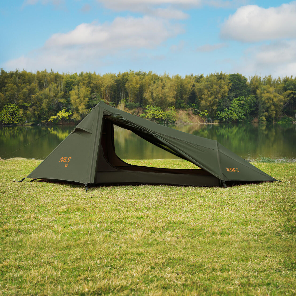 Trekkingtent lichte, compacte 2-persoons  (2,4 kg), NILS CAMP NC2502 5/7