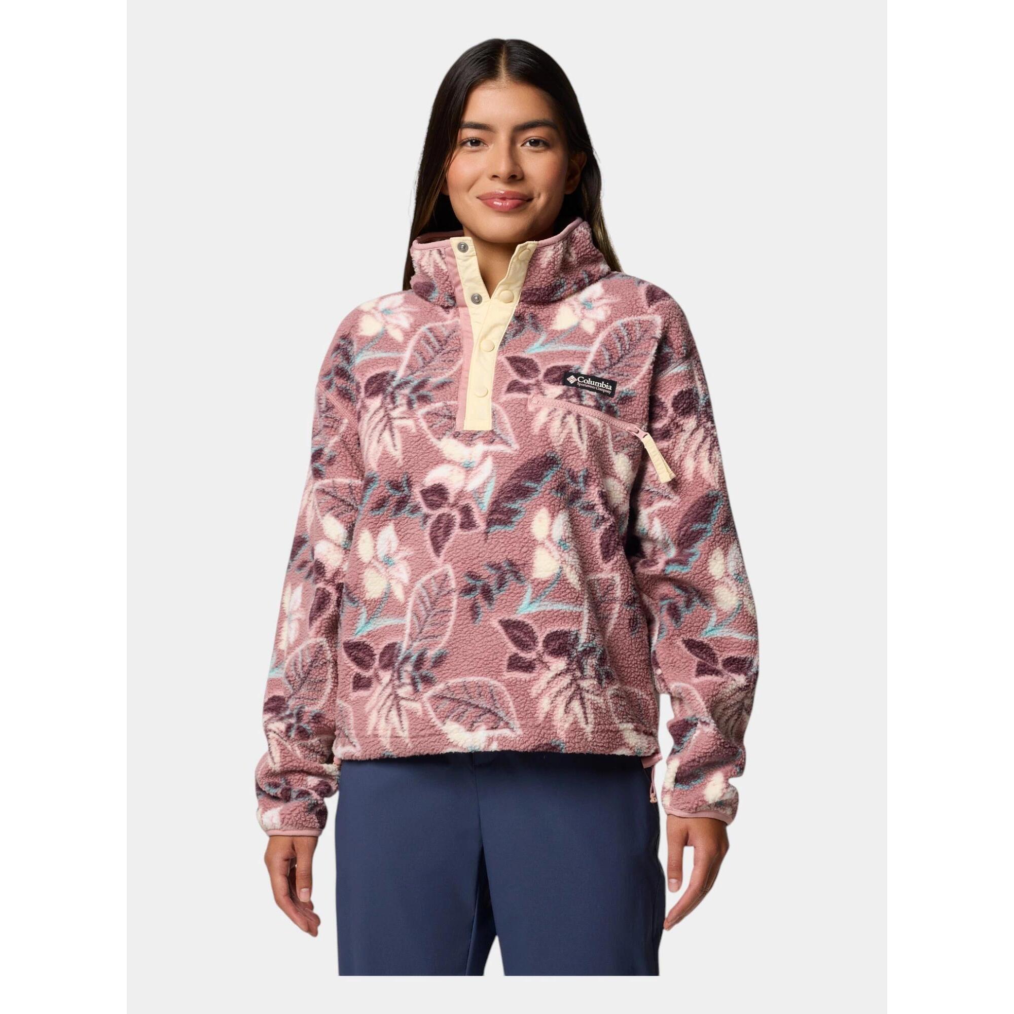 Sweter damski Columbia Helvetia II Printed Cropped Half Snap