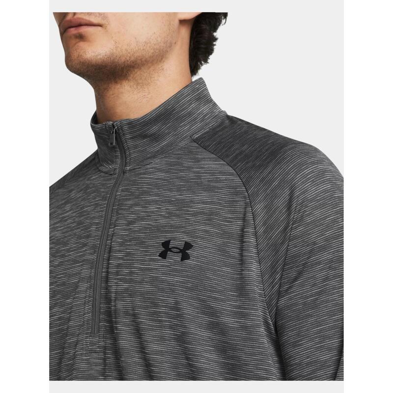 Tricou cu maneci lungi, pentru sport UA Tech Textured 1/2 Zip barbati