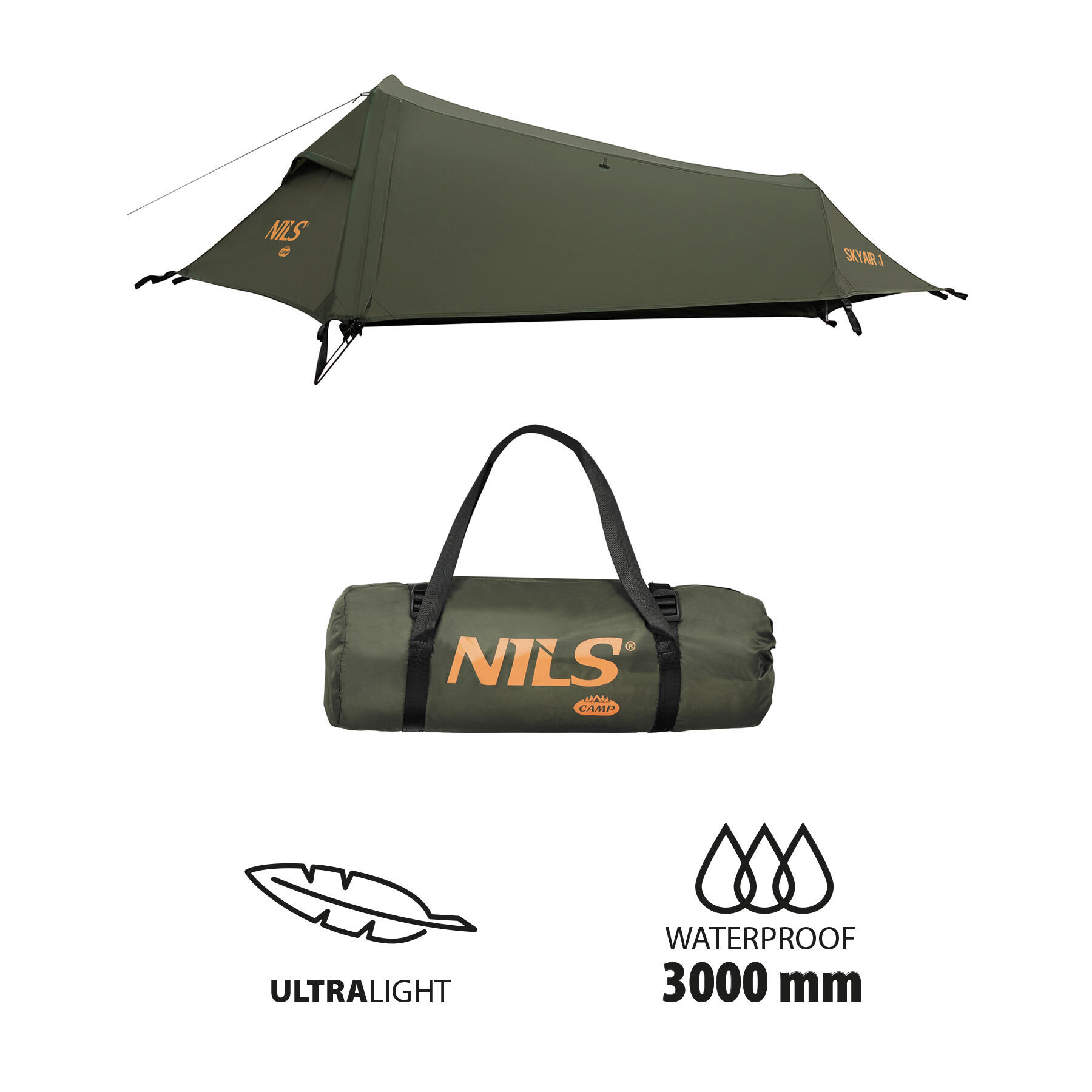 Tent ultralichte 1-persoons  Skyair Nils Camp NC2501 4/7