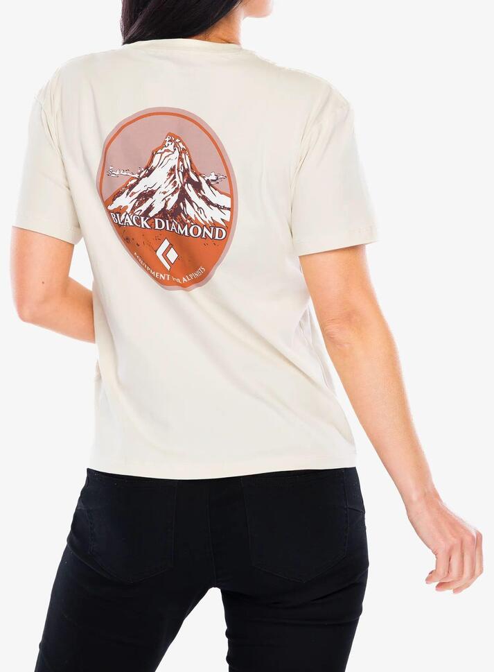 Koszulka bawełniana damska Black Diamond Heritage Badge SS Tee