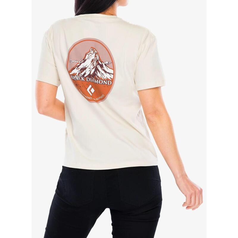 Koszulka bawełniana damska Black Diamond Heritage Badge SS Tee