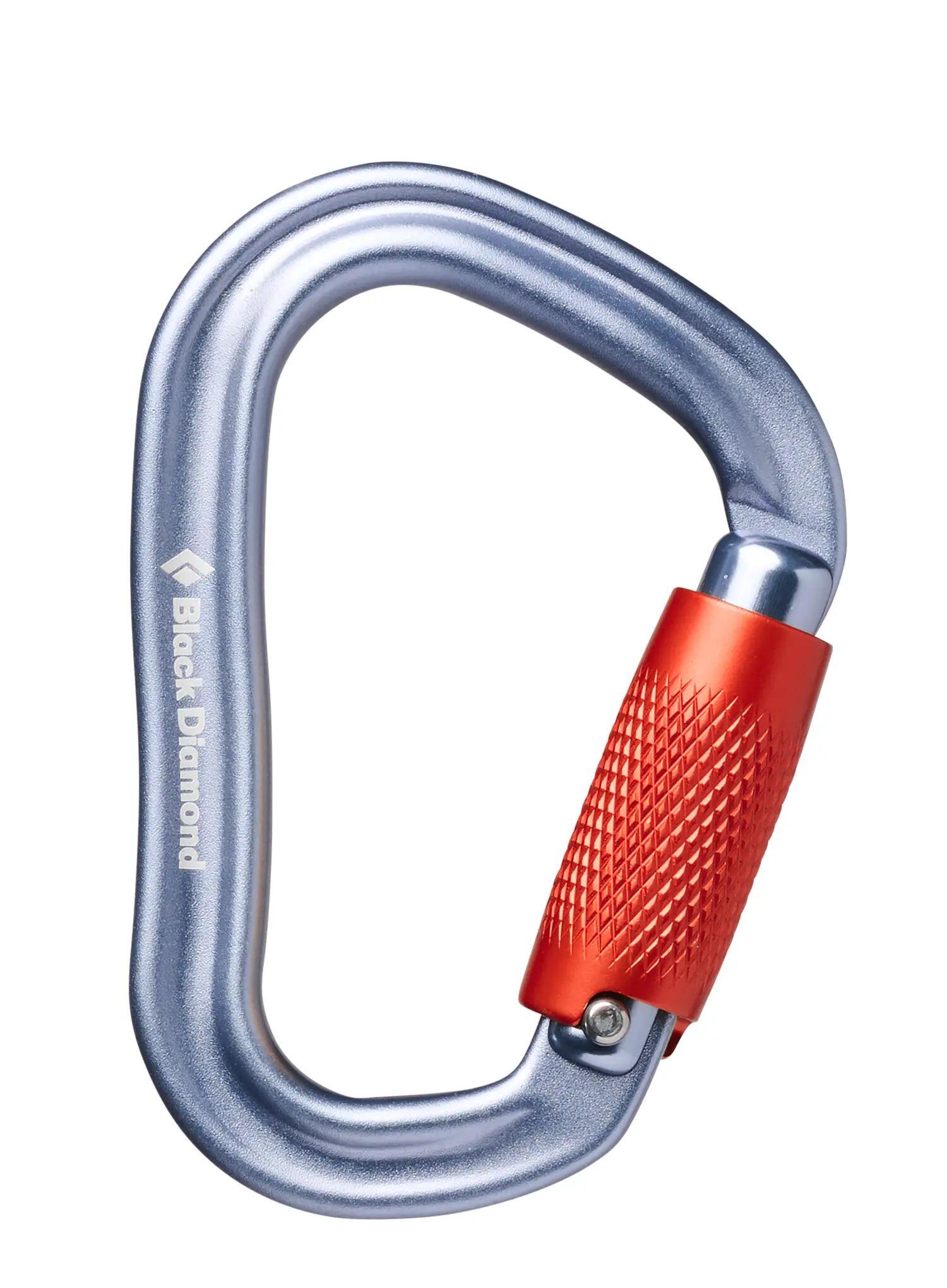 Mousqueton Black Diamond VaporLock Twistlock gris léger 1/2