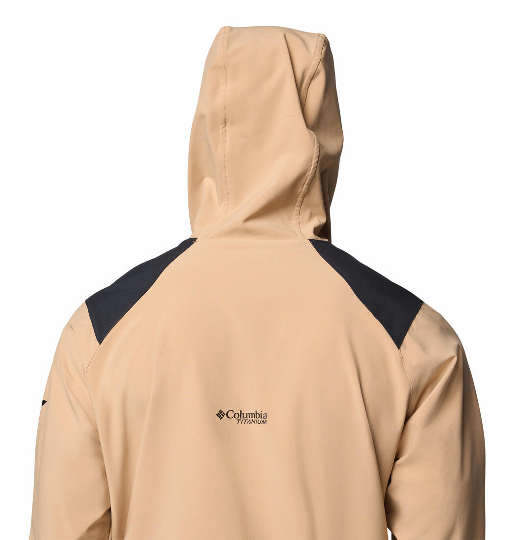 Jaqueta softshell masculina Columbia Triple Canyon com capuz 7/7