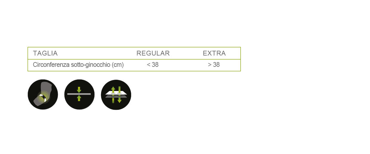 Genouillère de maintien unisexe pour tendon sous-patellaire noir 3/4