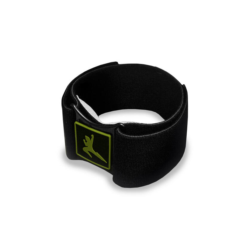 R-EVENGE Fascia Tutore Ginocchio Unisex per Tendine Sottorotuleo Nero