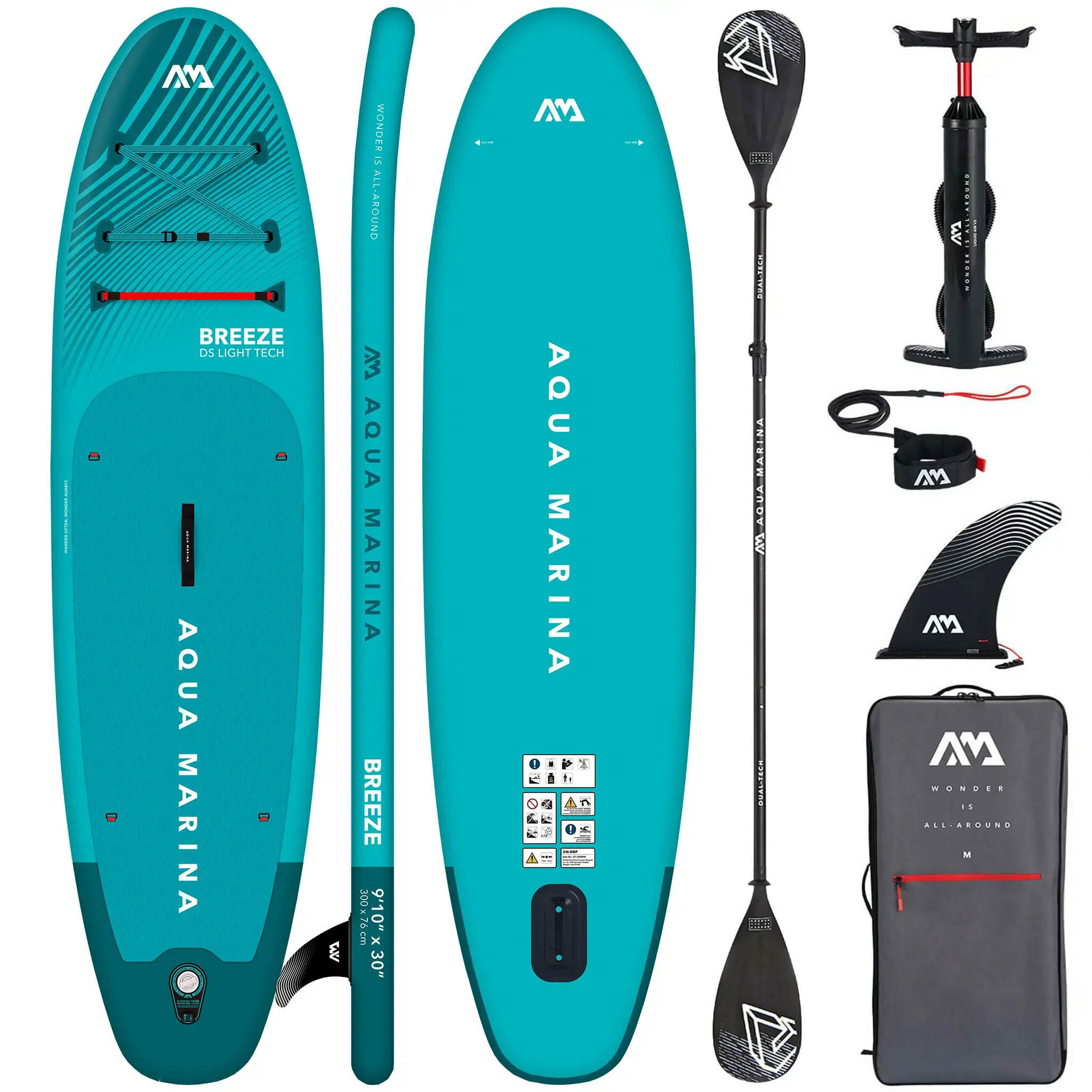 AQUA MARINA Nafukovací SUP Aqua Marina Breeze 300 cm + Dual-Tech pádlo