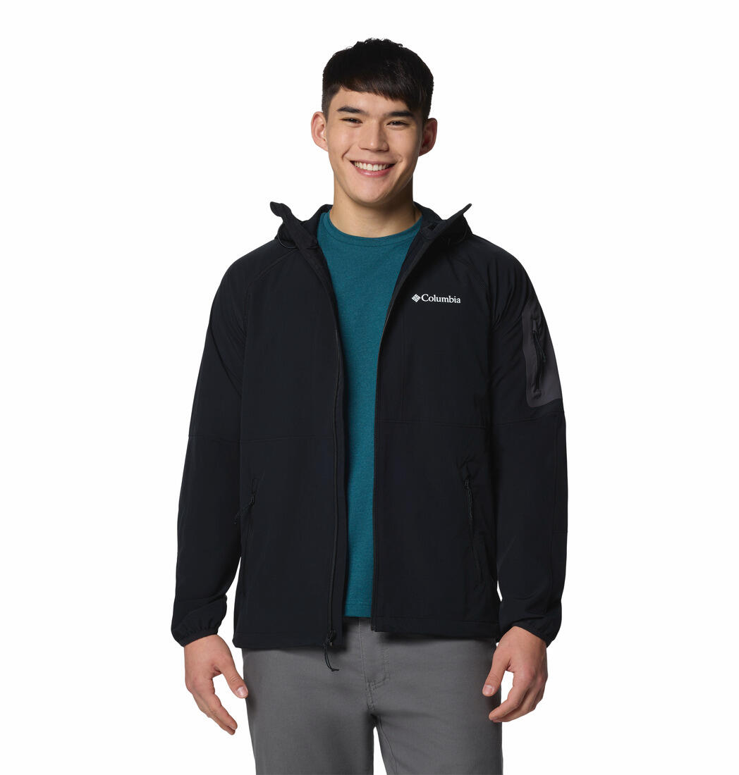 Chaqueta Columbia Tall Heights II Softshell Negra 4/7