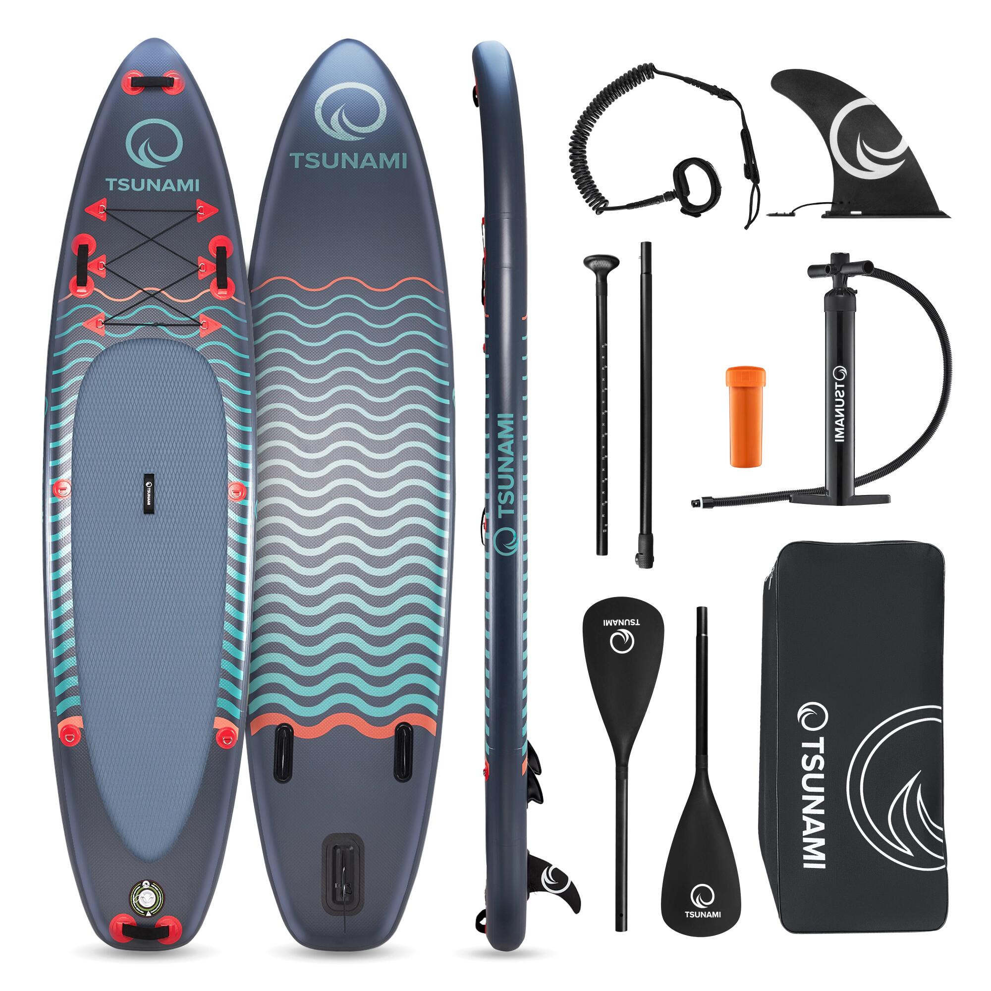 TSUNAMI Stand Up Paddling Board zum Paddeln Aufgeblasen universal TSUNAMI  T03 350 cm