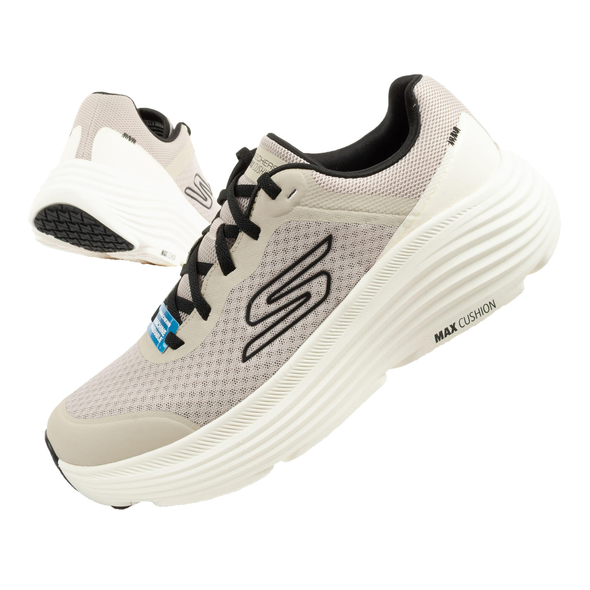 Skechers - Chaussures De Sport Pour Hommes Skechers Max Cushioning Endeavour - Baskets - Beige - Decathlon