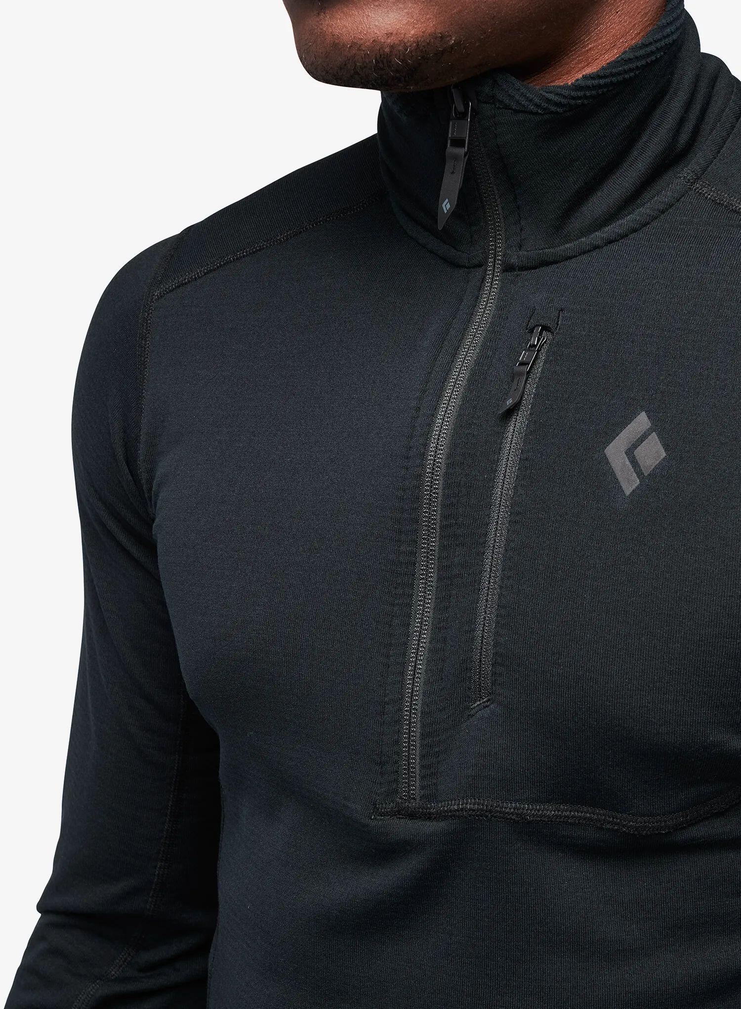 Bluza termoaktywna męska Black Diamond Coefficient LT Quarter Zip Pullover 3/5