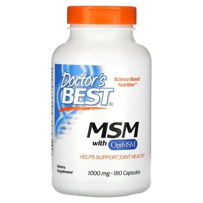 MSM z OptiMSM 1000mg Doctor's Best 180 kapsułek