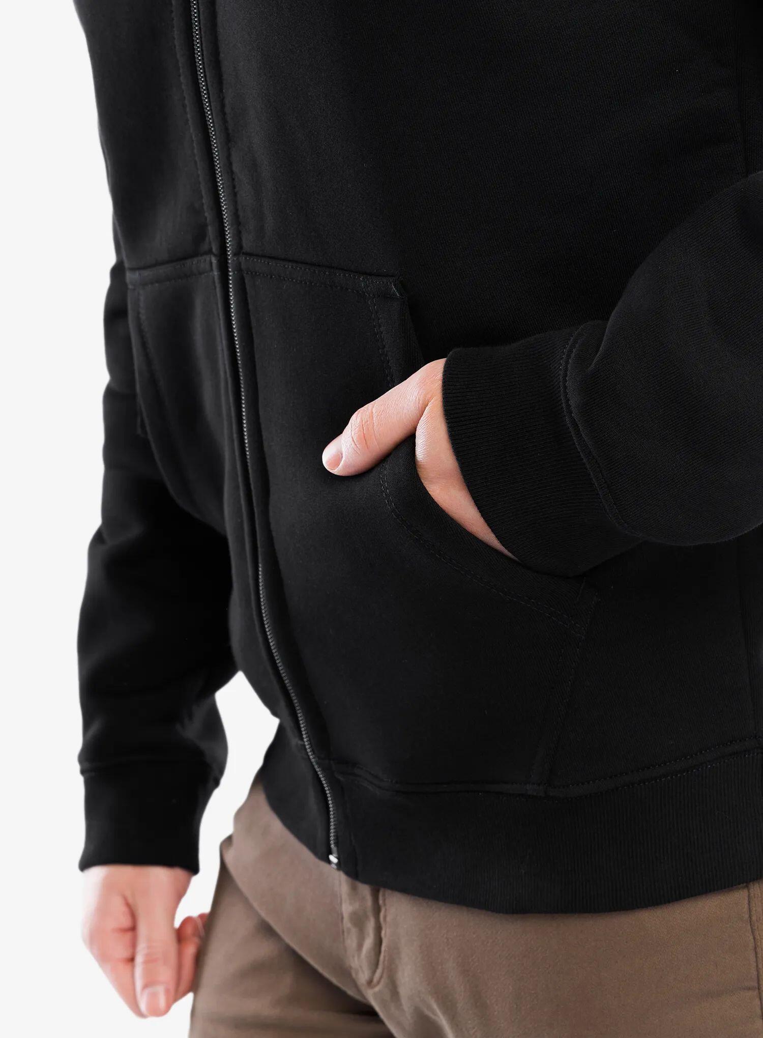 Sweat à capuche zippé intégral pour homme Black Diamond Faded 4/7