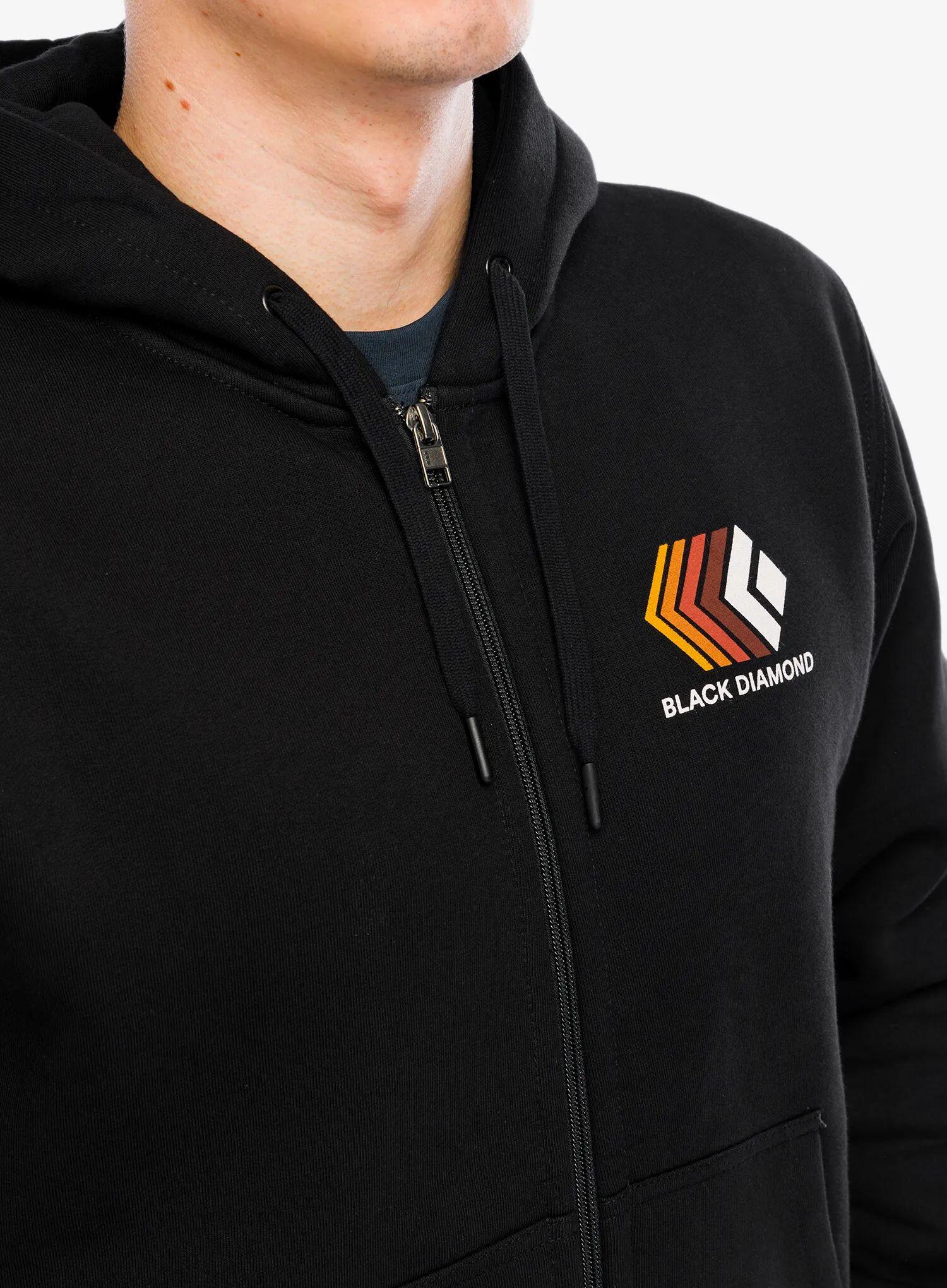 Sweat à capuche zippé intégral pour homme Black Diamond Faded 3/7