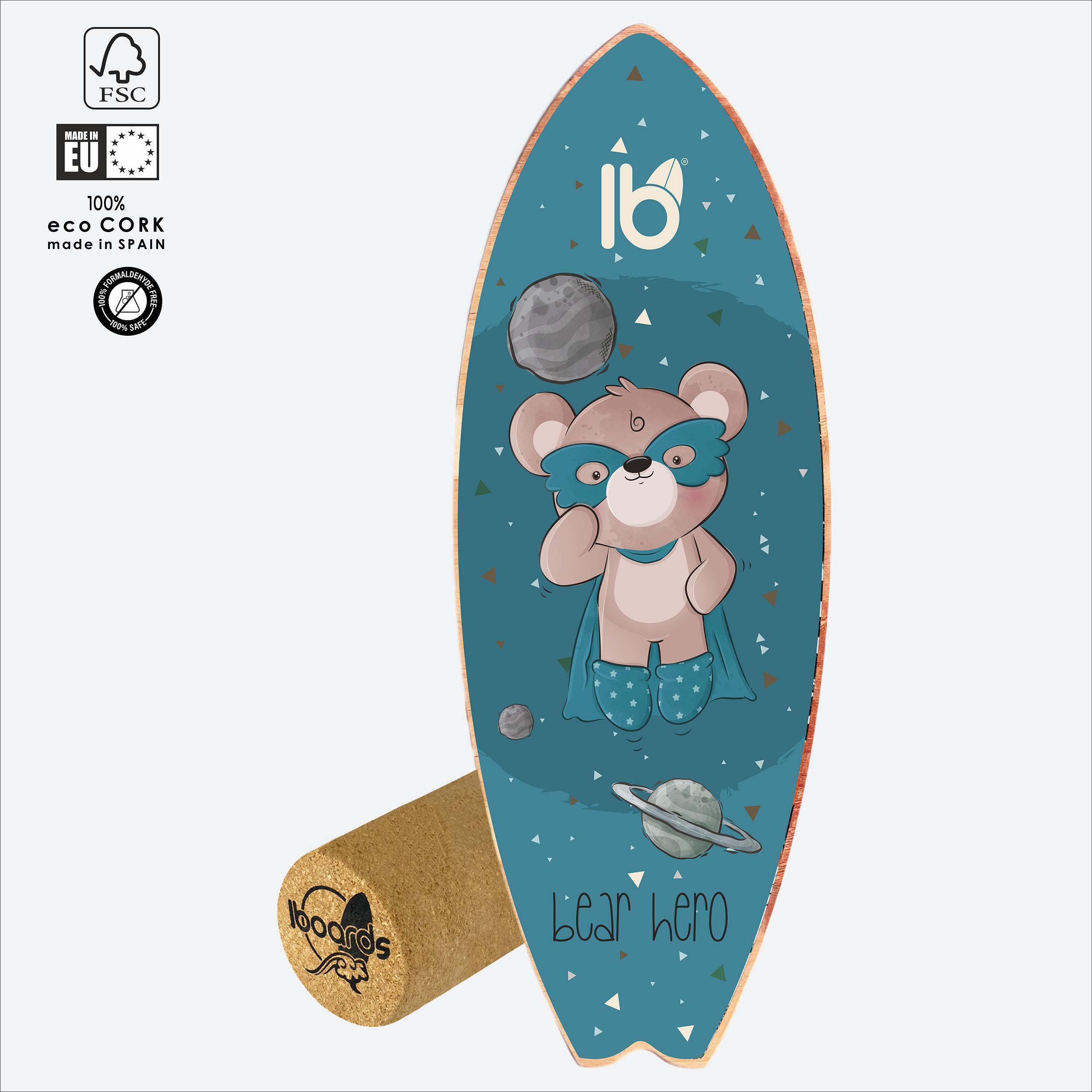 IBOARDS Balance Board IBOARDS Bear Hero – Tabla de equilibrio surf