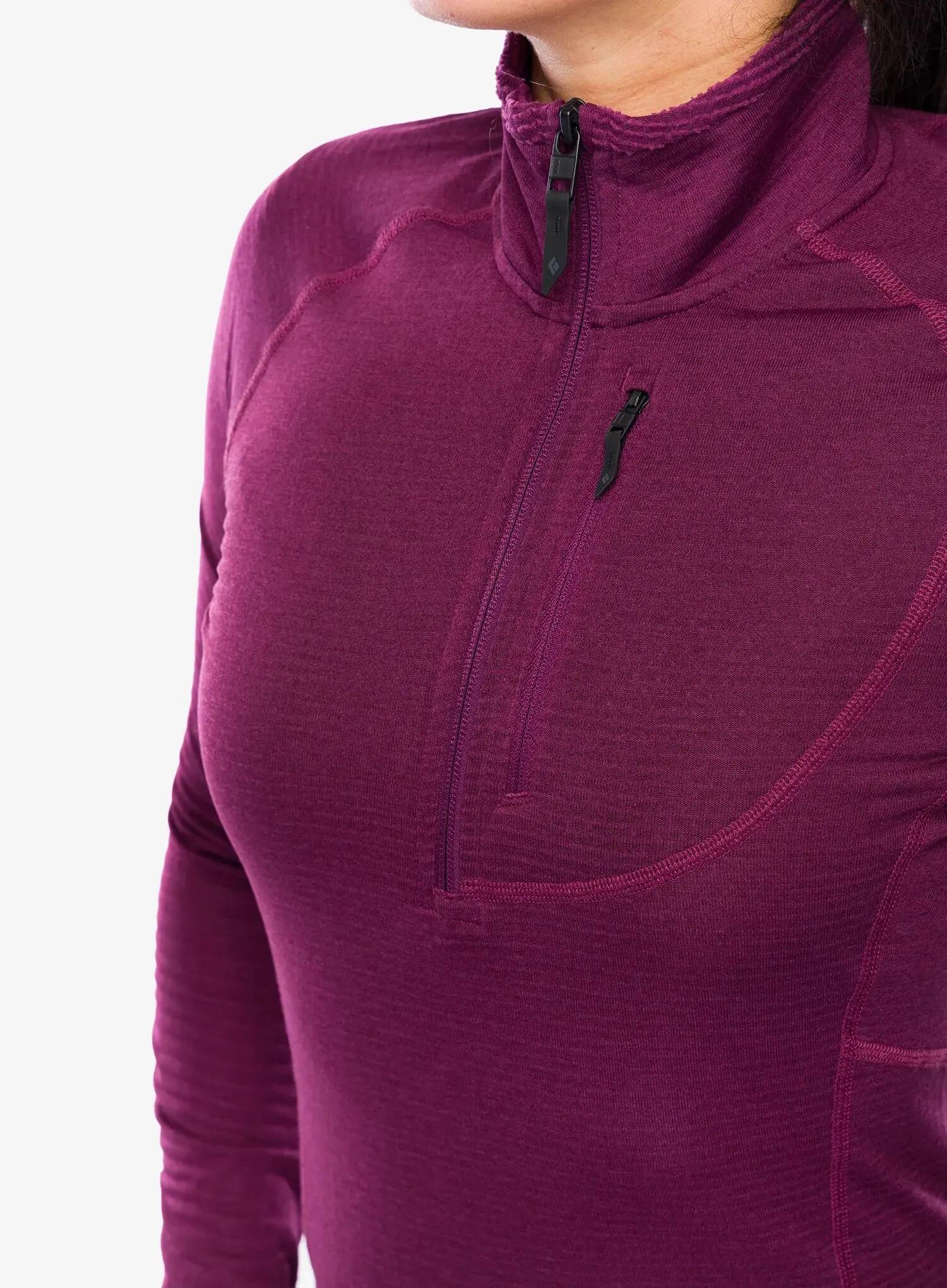 Bluza termoaktywna damska Black Diamond Coefficient LT Quarter Zip Pullover 5/7