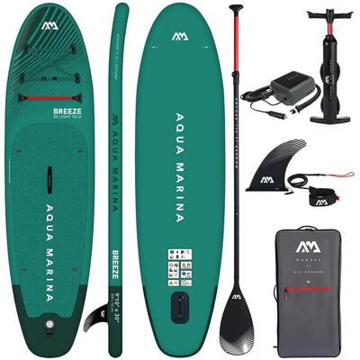 Aufblasbares SUP-Board Aqua Marina Breeze 300 cm + Elektrische Pumpe PBG 6